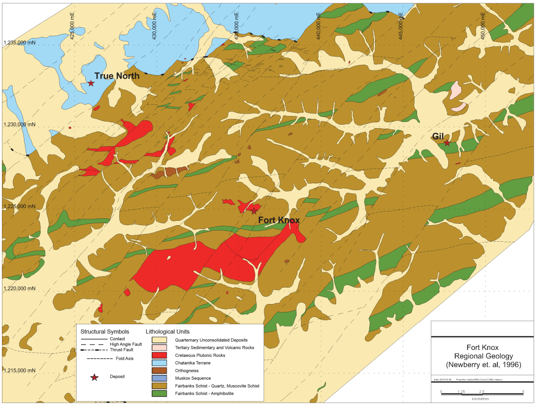  Regional Geology of the Fairbanks District, Yukon-Tanana Terrane. Simplified from Newberry et al. (1996).