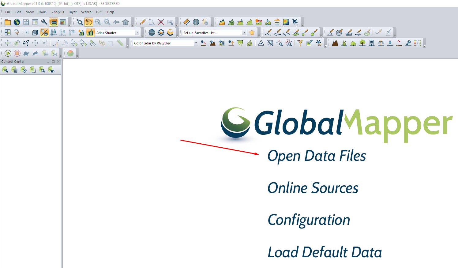 Импорт shp-файла в Global Mapper