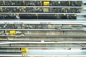 Drill core VS5 Aandenk reef of the Eldorado Formation, Witwatersrand
