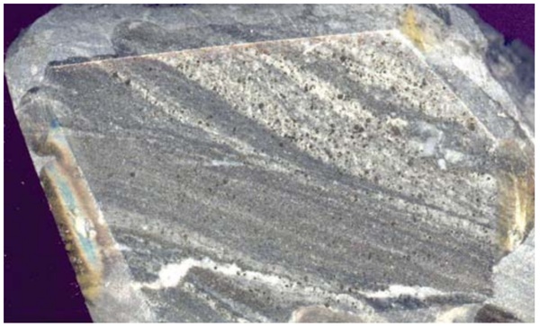 Banded metasomatite
