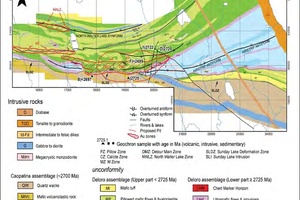 Detour Lake local structural setting