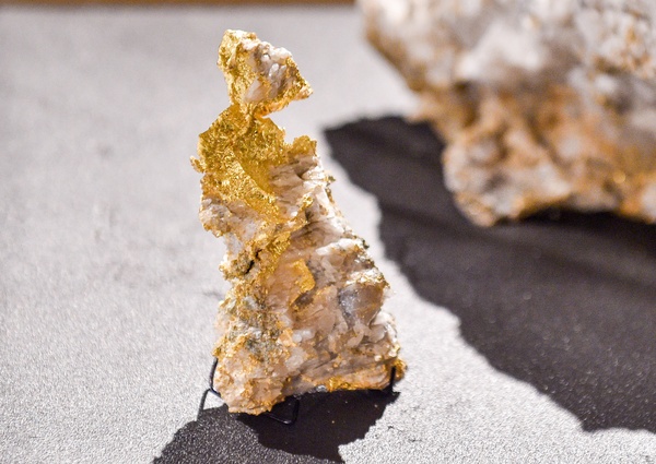 Gold and quartz