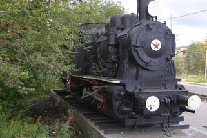 Памятник Бодайбинской железной дороге. Фотография 2007 г