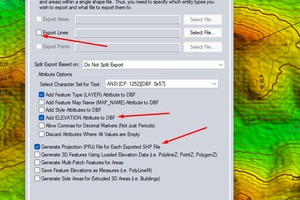 Export options