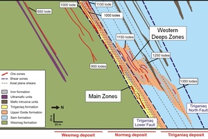 Composite geological cross section