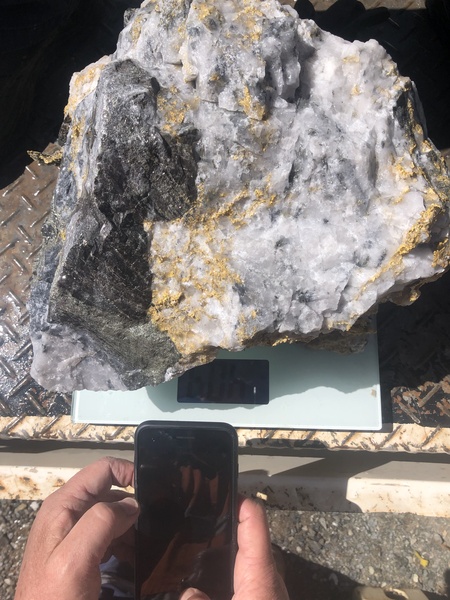 Breakthrough 407 kg rock specimen