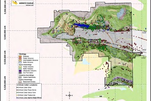 Detour Lake project geology map