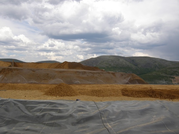 Орошение штабеля кучного выщелачивания