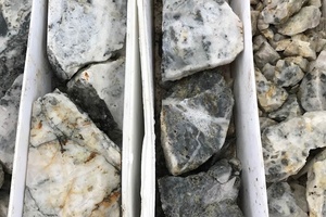 Silver minerals in core