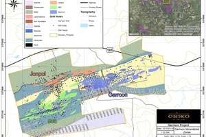 Garrison property geological map