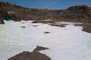 Garrcon Bulk Sample Pit Showing Strongly Altered Rock