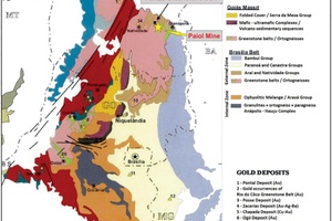Regional geologic map of the northern sector of the Tocantins Province in Central Brazil