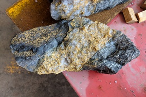 Breakthrough 76 kg rock specimen