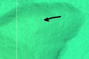 A hut on the LiDAR point cloud