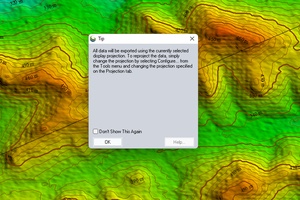 Projection of the exported layer