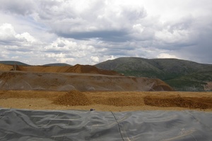 Орошение штабеля кучного выщелачивания