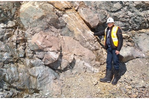 Close-up of Veining and Alteration in the Garrcon Pit