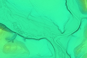 Point cloud after LiDAR terrain survey