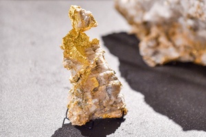 Gold and quartz
