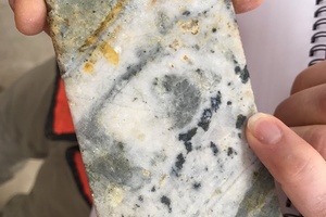 Quartz vein with silver minerals