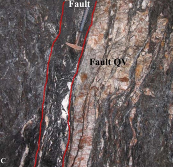 Reef style mineralization