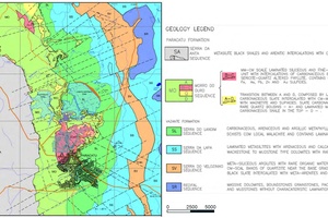 Local geology Paracatu