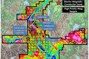 Airborne em/magnetic survey results and priority targets