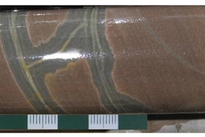 Метасоматически измененный песчаник олонноконской свиты