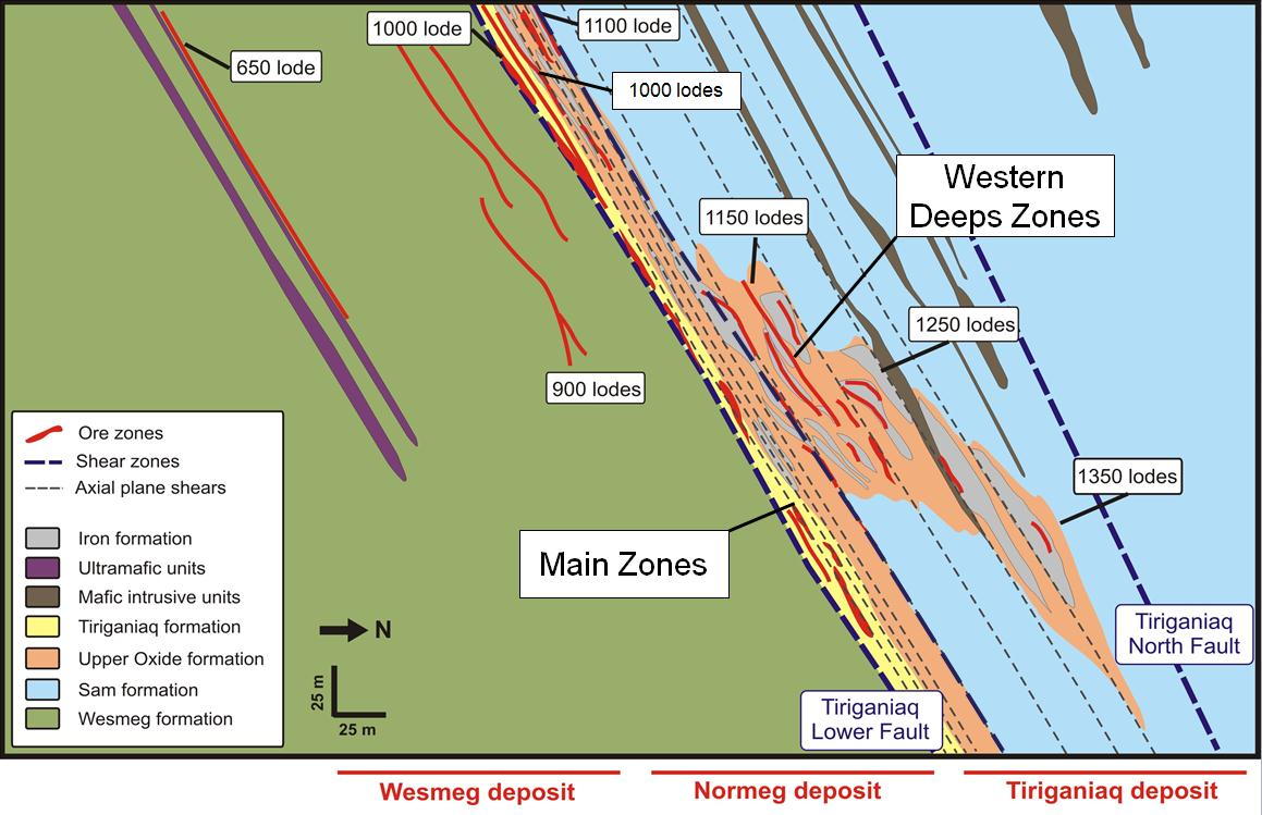 Composite geological cross section