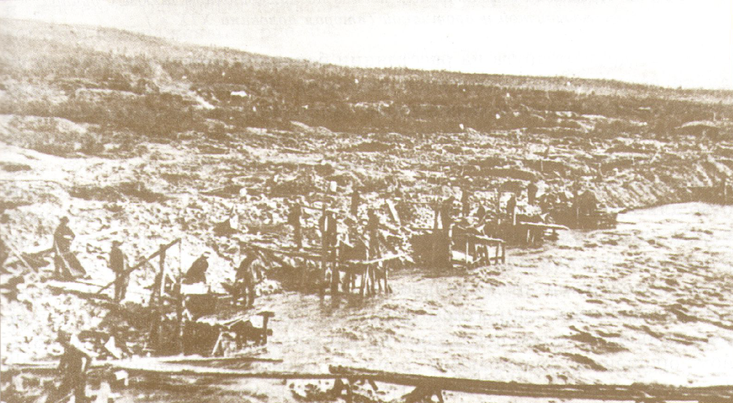 Добыча золота в реке Бодайбо, 19 век