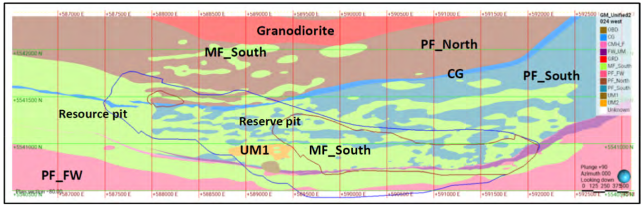 Detour Lake geology plan