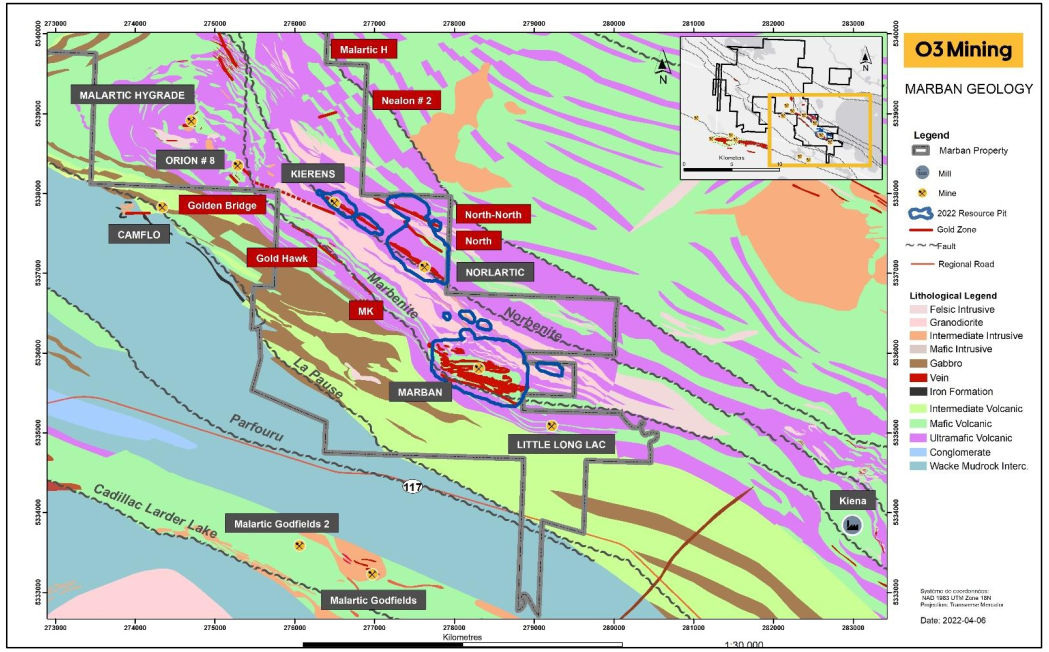 Geologic Map of the Marban Property