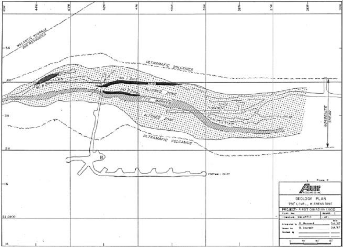 Kierens Underground Geologic Plan
