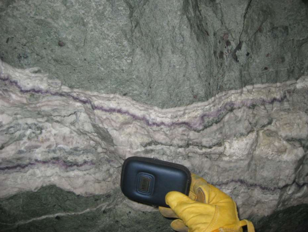 Principal Banded Quartz-Amethyst Vein