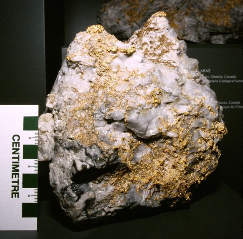 Gold and quartz