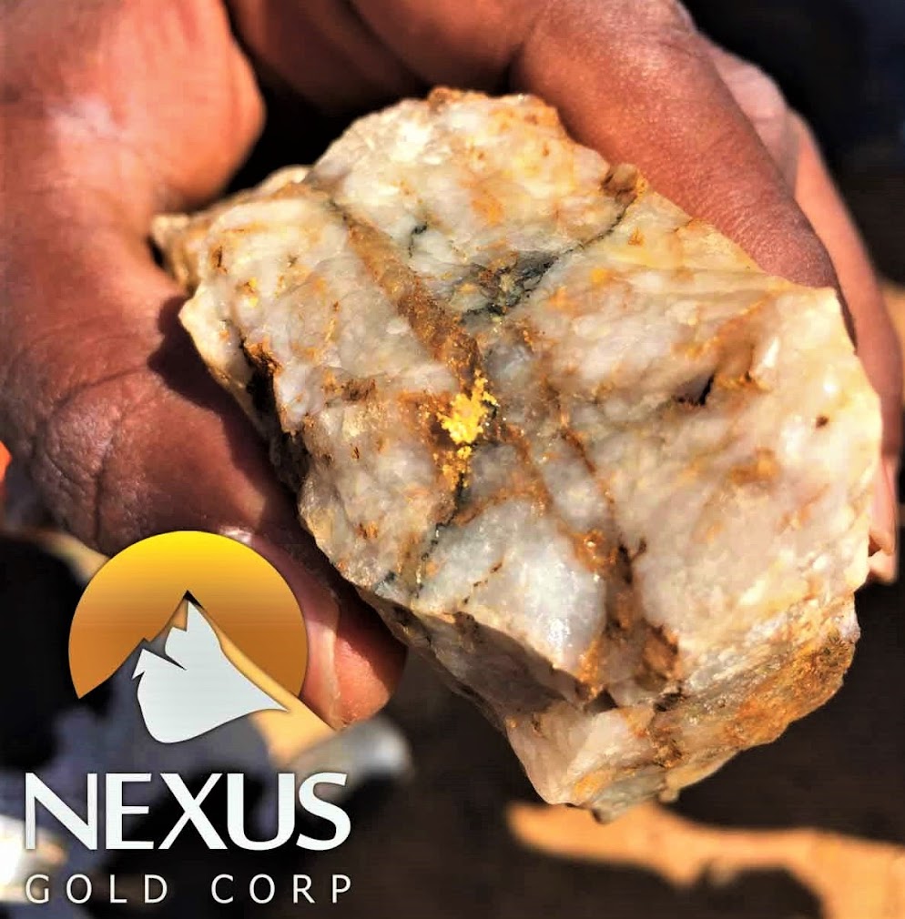 Gold inclusions in a quartz vein. Dakouli 2.