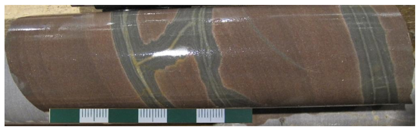 Метасоматически измененный песчаник олонноконской свиты