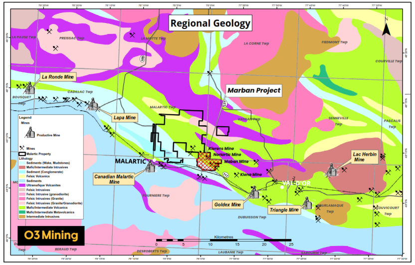 Regional Geologic Map of the Southern Abitibi Belt