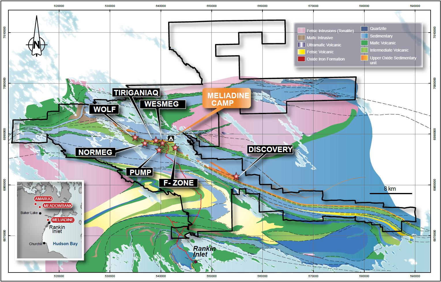 Meliadine area regional geology